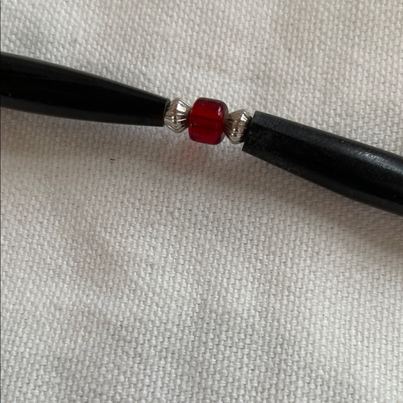 Turquoise and Red Beaded Necklace - Picture 7 of 10